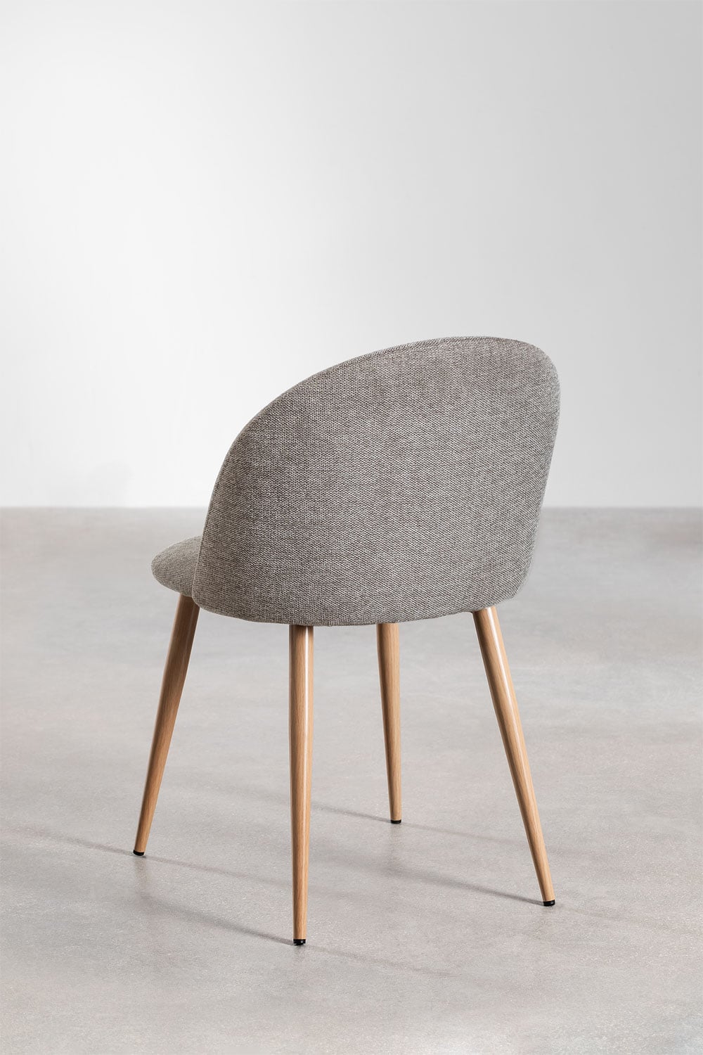 Pack aus 4 gepolsterten Esszimmerstühlen aus Stahl Kana, Galeriebild 3