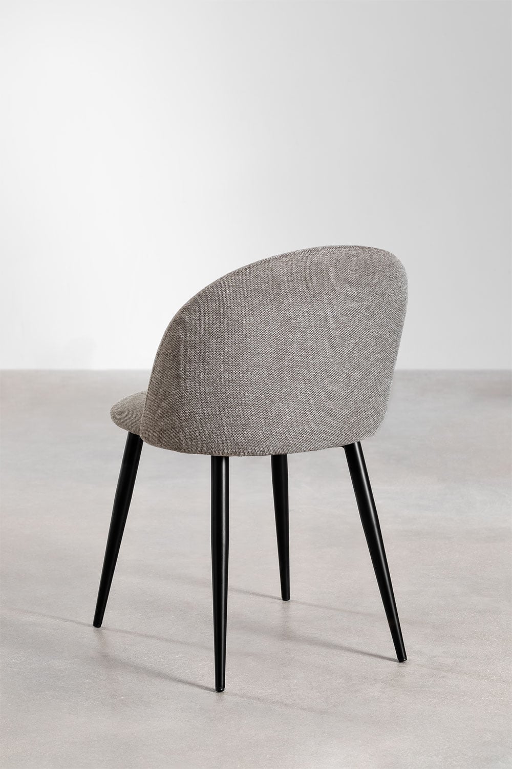 Pack aus 4 gepolsterten Esszimmerstühlen aus Stahl Kana, Galeriebild 4