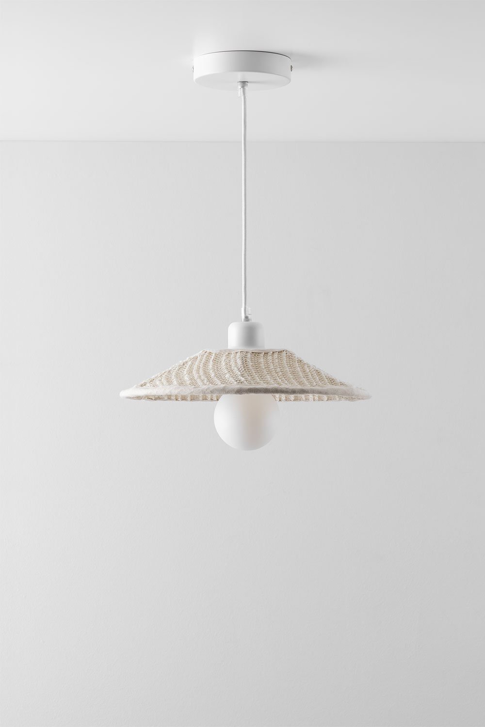 Massina Deckenlampe aus Leinen, Galeriebild 1