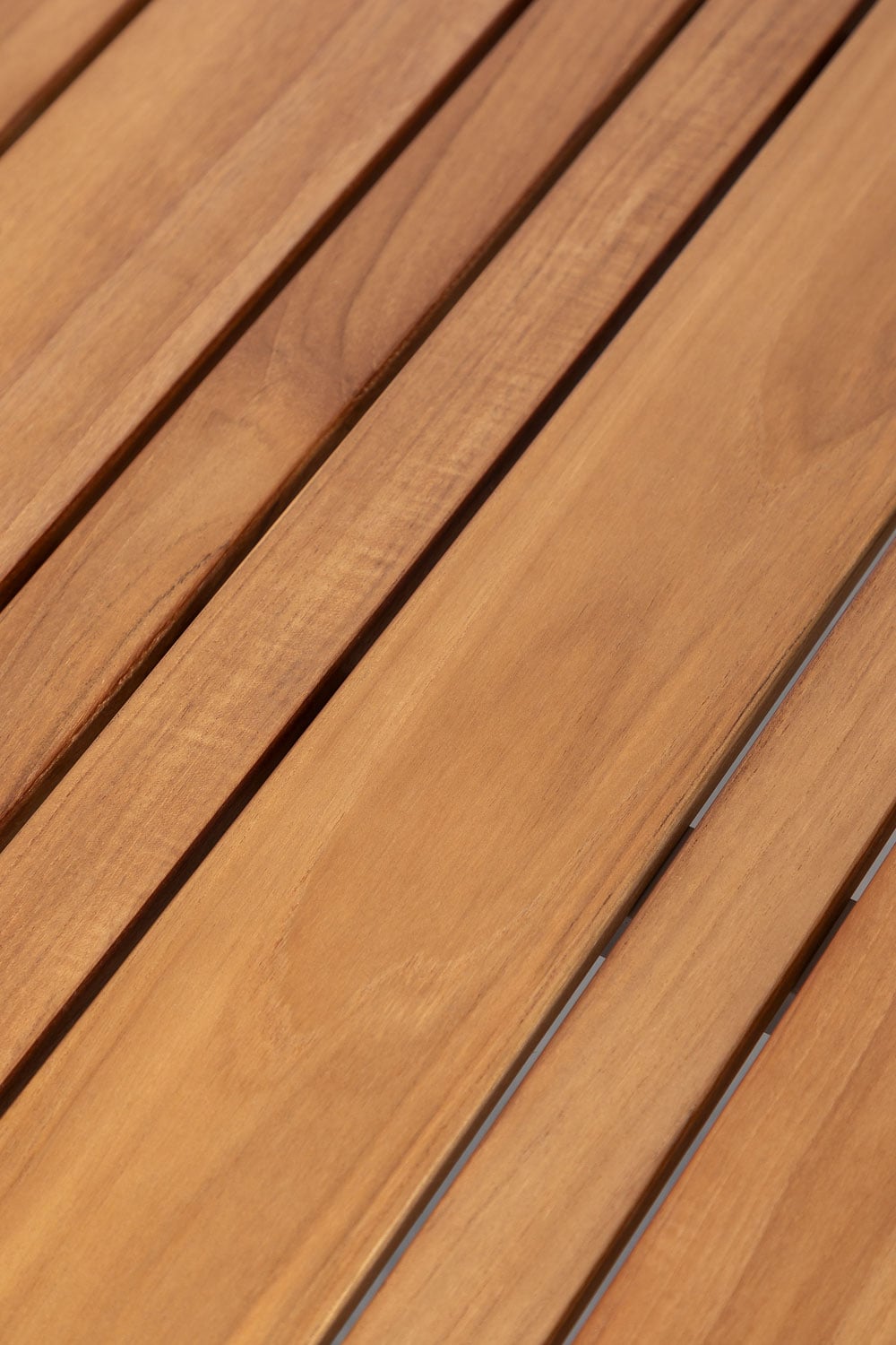 Set aus rechteckigem Katiana-Tisch aus Aluminium und Teakholz (160 x 90 cm) und 6 Aluminium-Gartenstühlen Elvira, Galeriebild 5