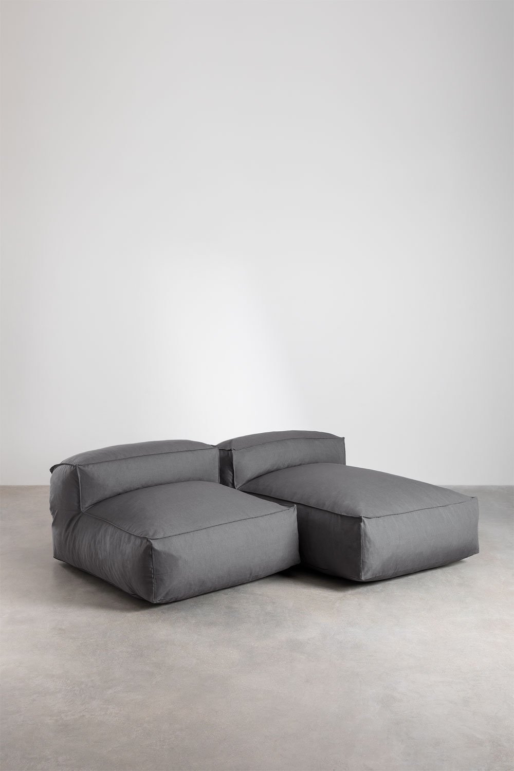 2-teiliges modulares Chaiselongue-Sofa für Garten-Dojans   , Galeriebild 2