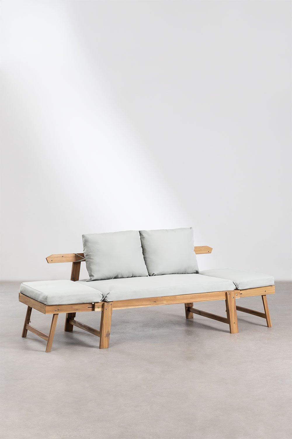 3-Sitzer-Gartensofa verstellbar aus Akazienholz Guille, Galeriebild 4