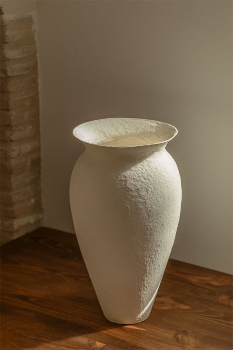 Dekorative handgefertigte Vase aus Papiermaché von Brinxel
