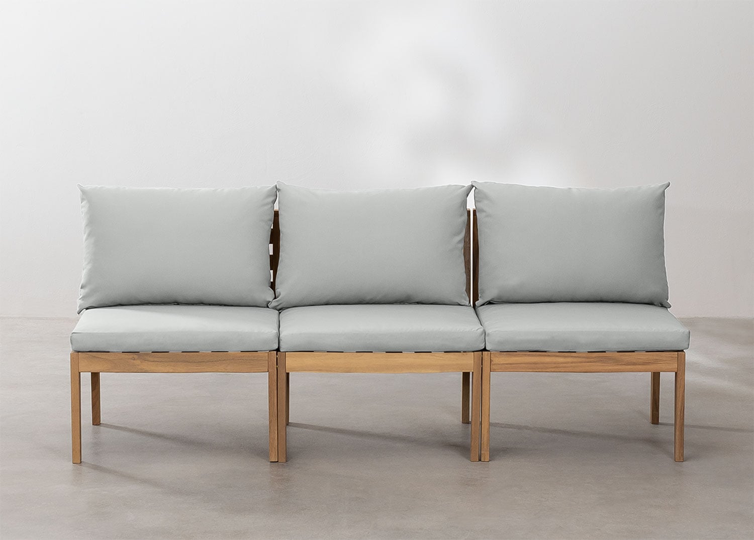 3-teiliges modulares Gartensofa Filips aus Akazienholz            , Galeriebild 3