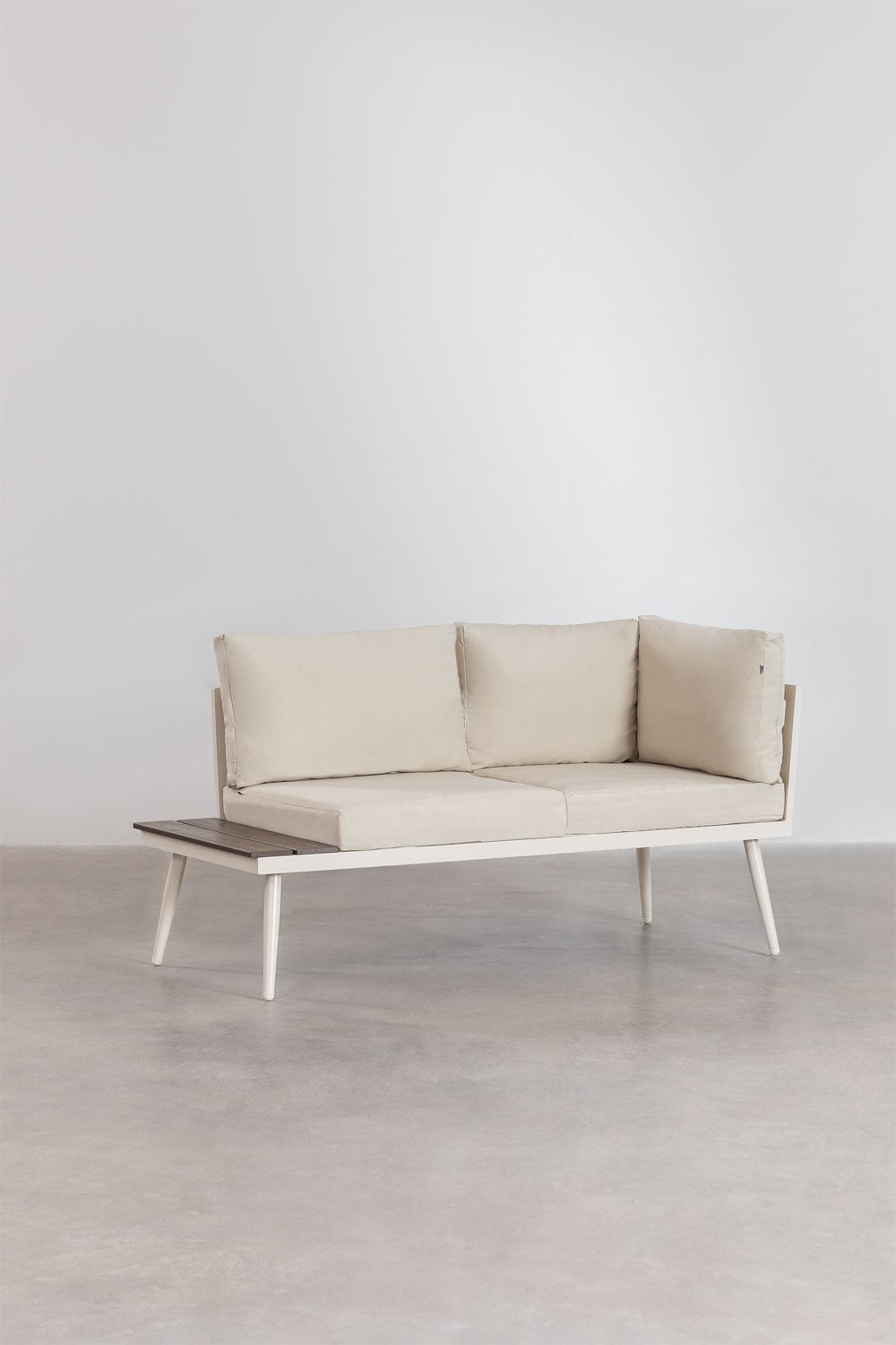 Nadi Gartenset mit 4-Sitzer Ecksofa und Aluminium-Holz-Couchtisch, Galeriebild 6