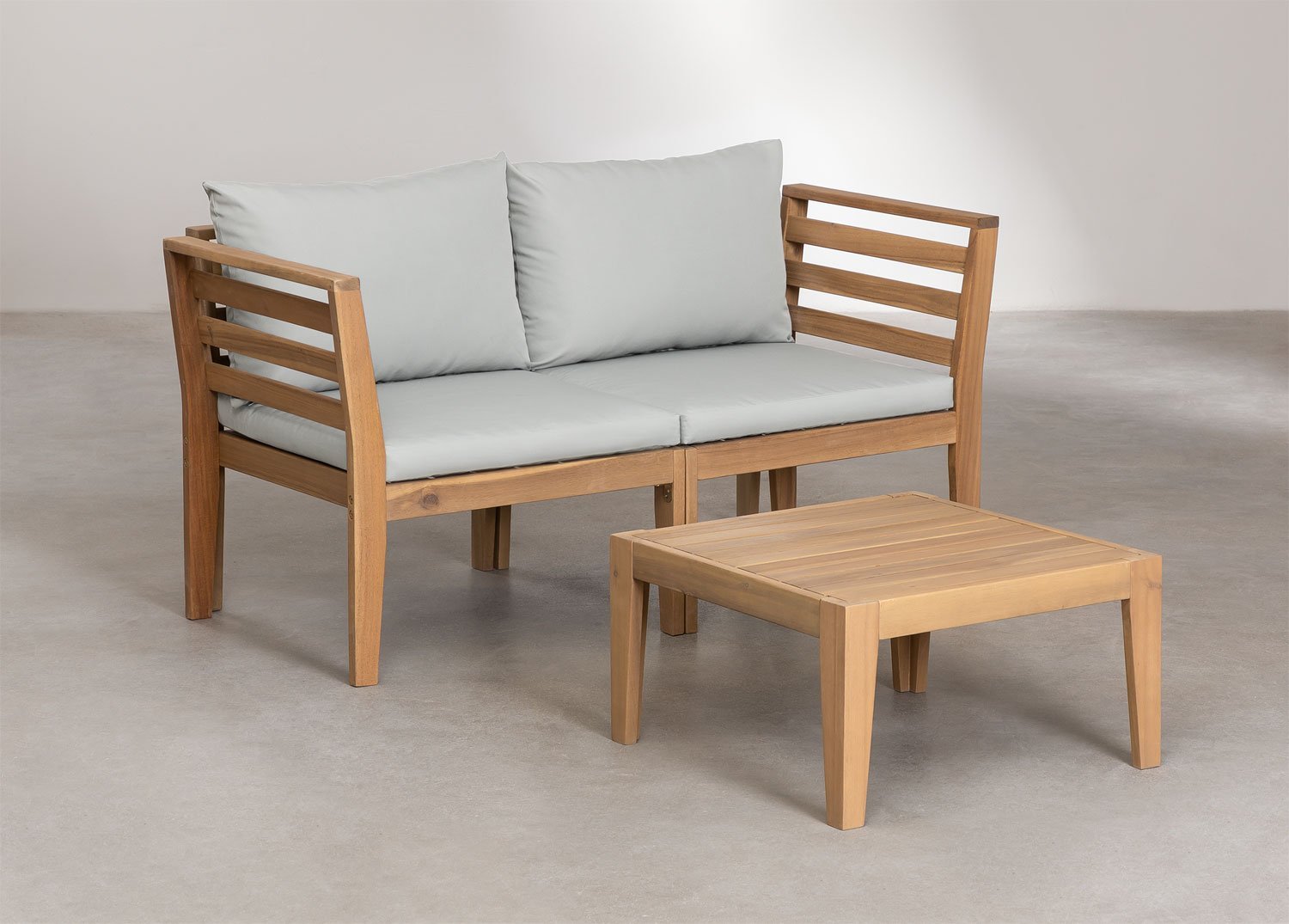 Filips 2-teiliges modulares Sofa-Set mit Armlehnen und Couchtisch                    , Galeriebild 2