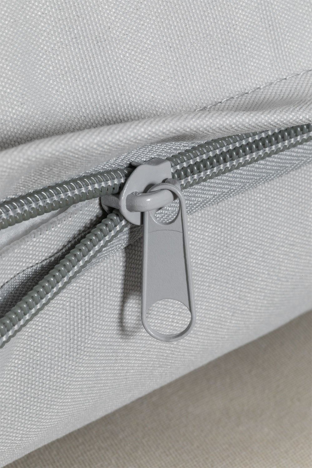 Gartenset mit 4-Sitzer-Ecksofa und Couchtisch aus Aluminium und Nadi-Holz, Galeriebild 11