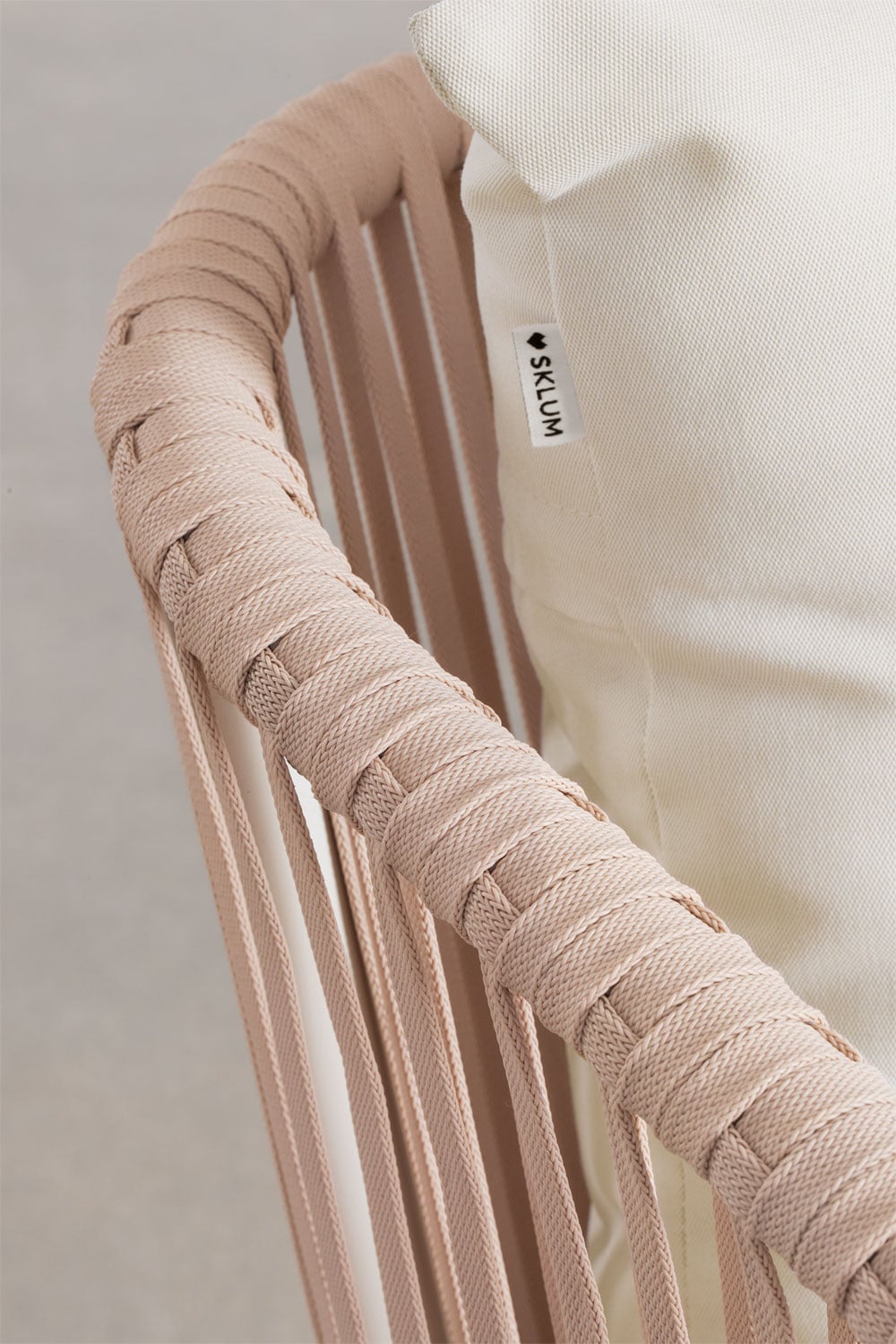 Pack mit 2 Gartenstühlen mit Armlehnen aus geflochtener Schnur Arhiza Classic, Galeriebild 6