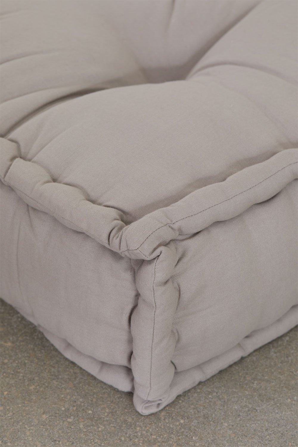 Bodenkissen für modulares Sofa aus Baumwolle Dhel, Galeriebild 5