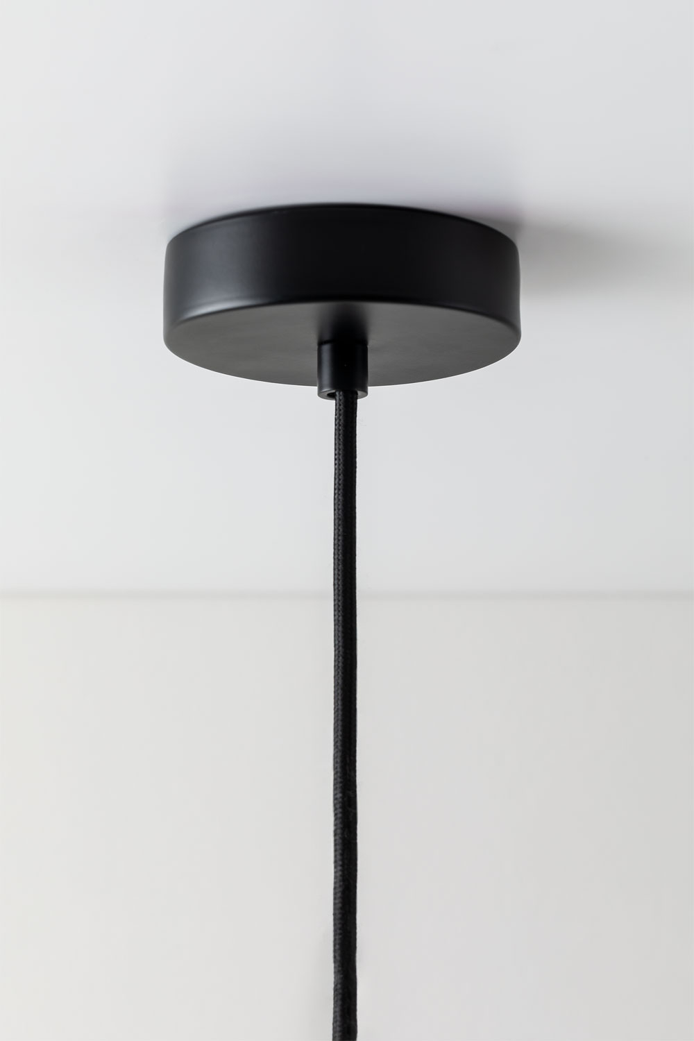 SKLUM Sarka Deckenleuchte Schwarz – Ø45 Cm, Eisen & Glas, Moderne Pendelleuchte Für Wohnzimmer, Küche, Flur