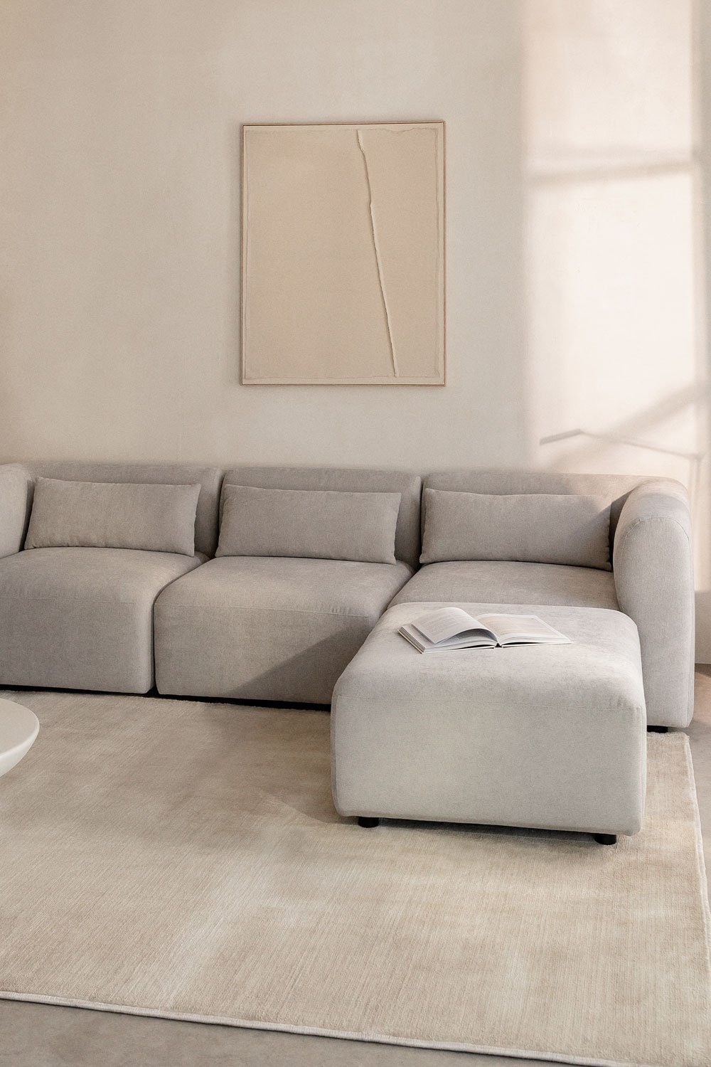 4-teiliges modulares Sofa mit Pouf Fogler, Galeriebild 1