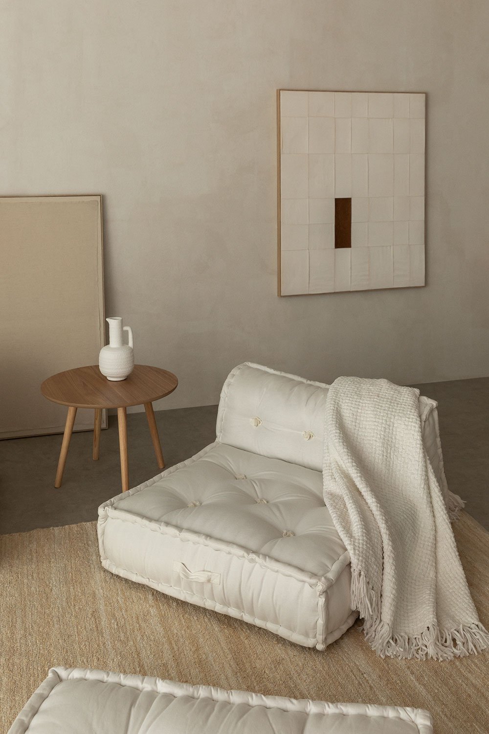 Mittelelement für modulares Sofa aus Baumwolle Dhel, Galeriebild 1
