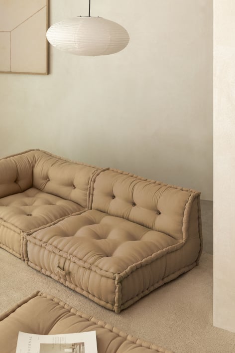 Mittelelement für modulares Sofa aus Baumwolle Dhel