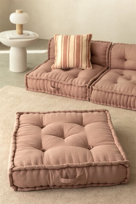 Bodenkissen für modulares Sofa aus Baumwolle Dhel