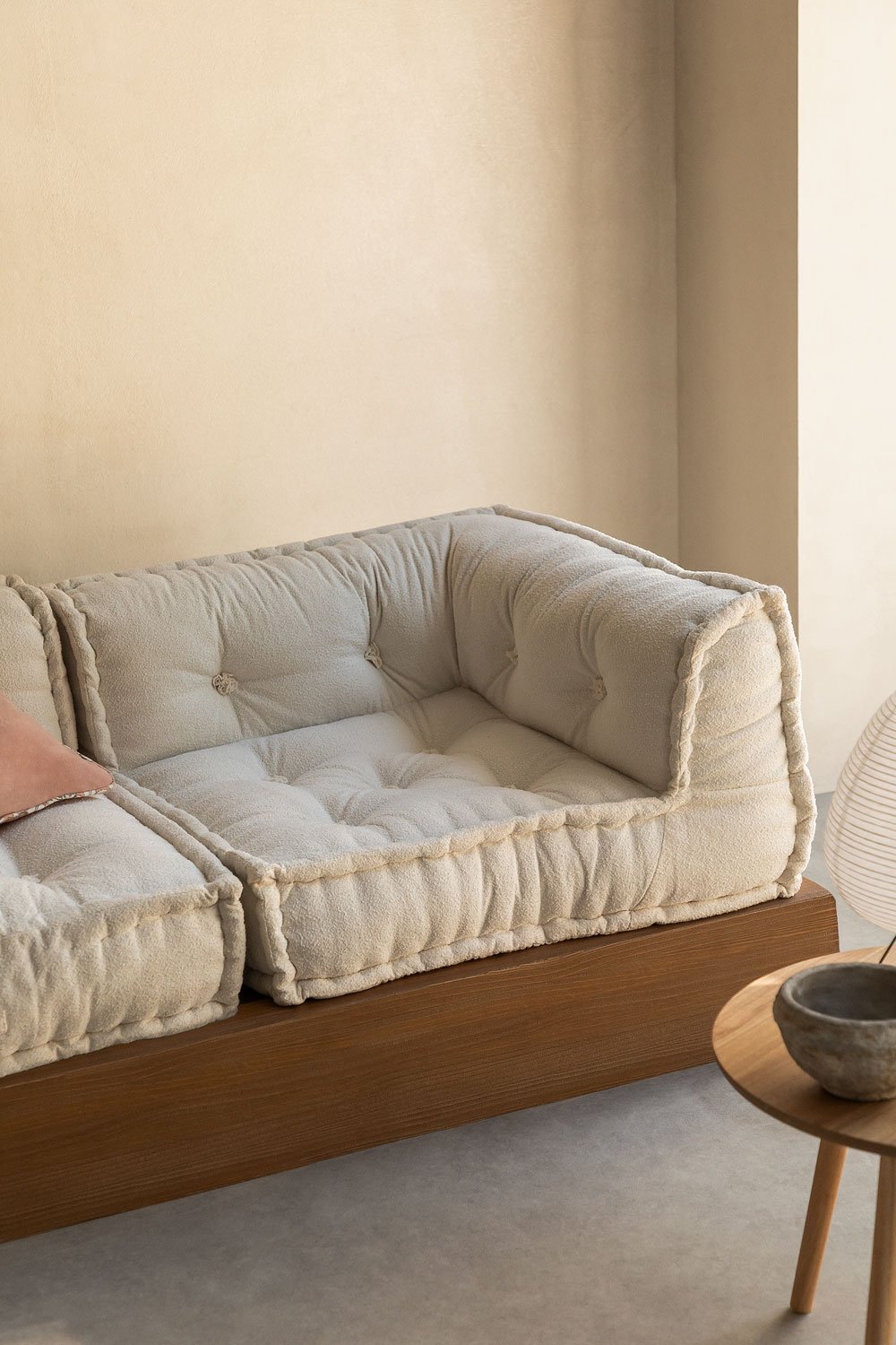 Eckelement für modulares Sofa aus Baumwolle Dhel, Galeriebild 1