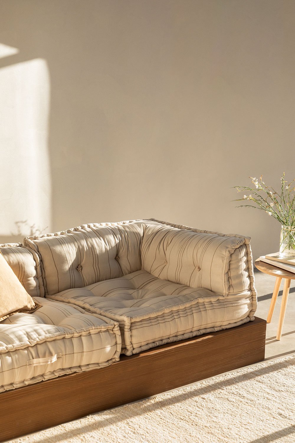 Eckelement für modulares Sofa aus Baumwolle Dhel, Galeriebild 1