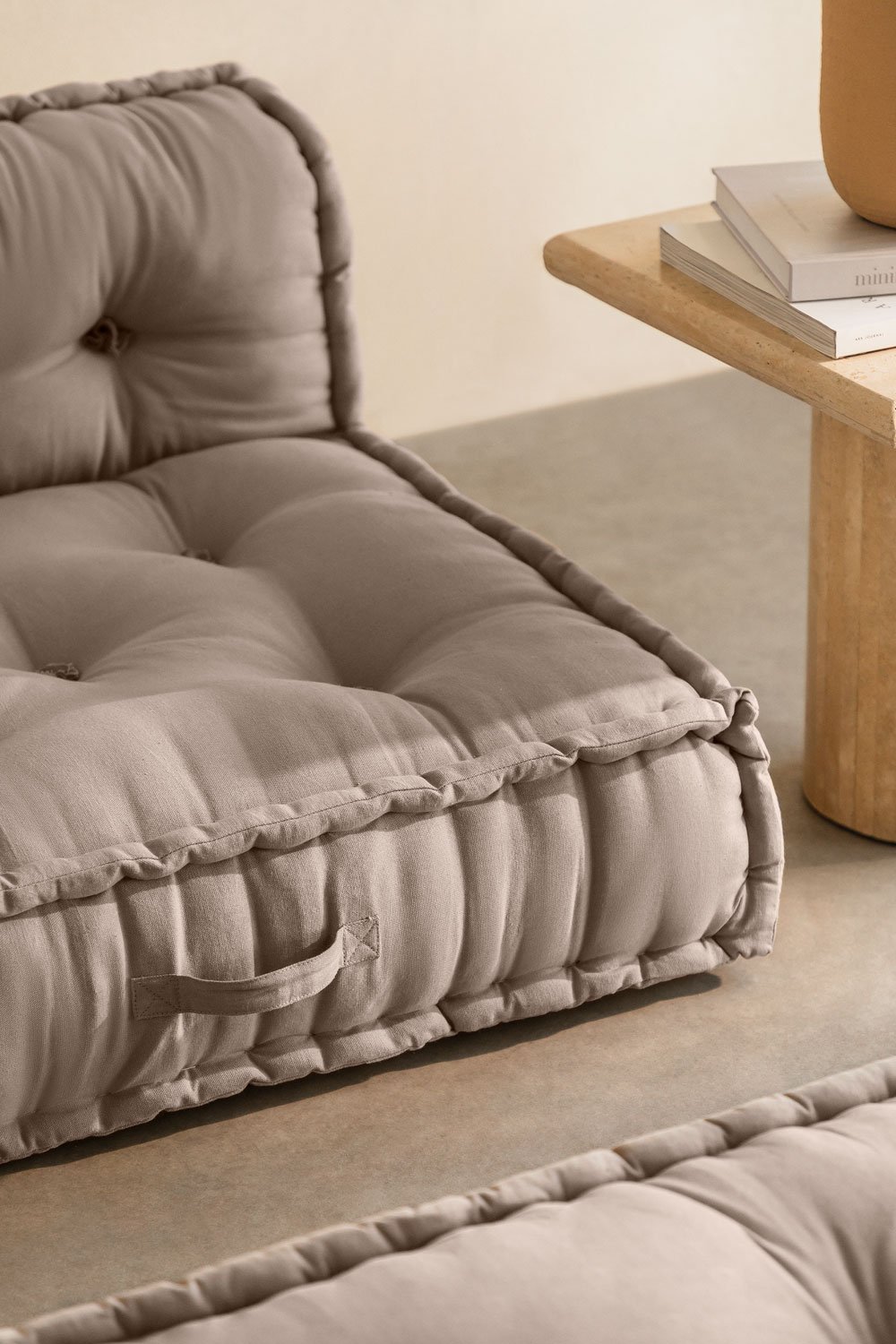3-teilige modulare Ecksofa aus Baumwolle Dhel, Galeriebild 2
