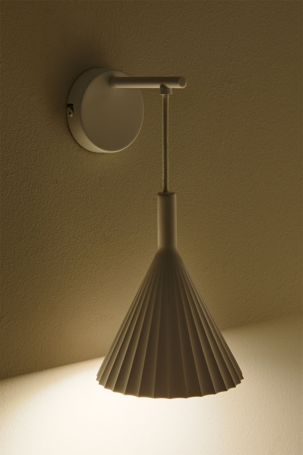 LED-Wandleuchte Lydon aus Gips , Galeriebild 3