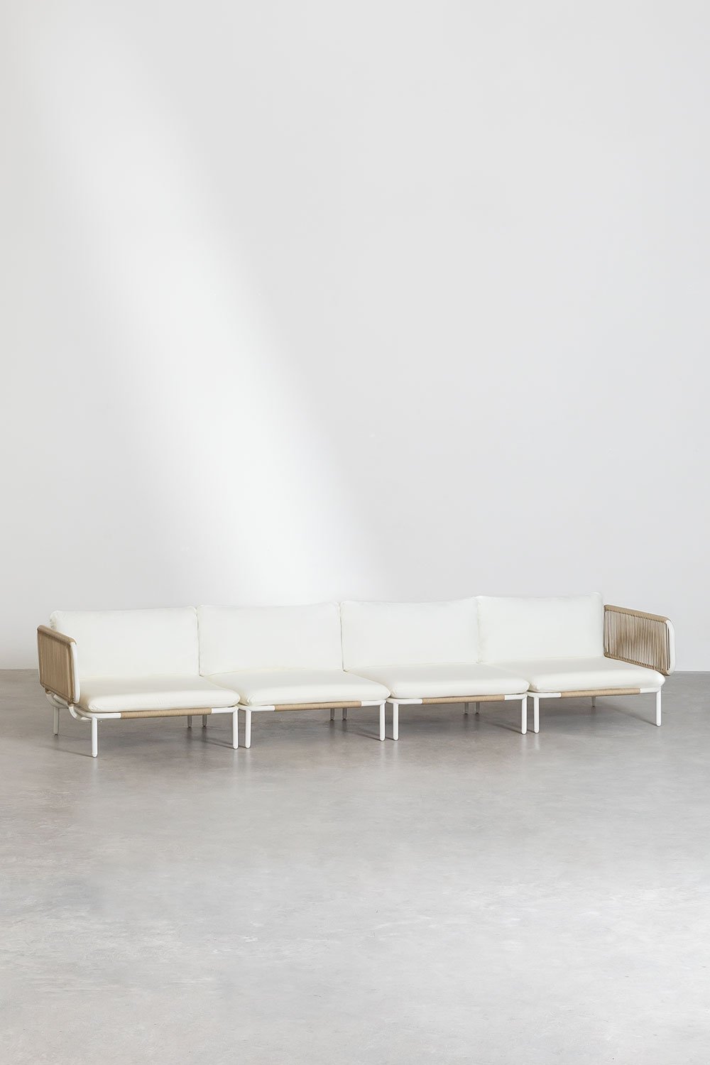 4-teiliges Outdoor Sofa mit 2 Ecksesseln Roubly Style, Galeriebild 1