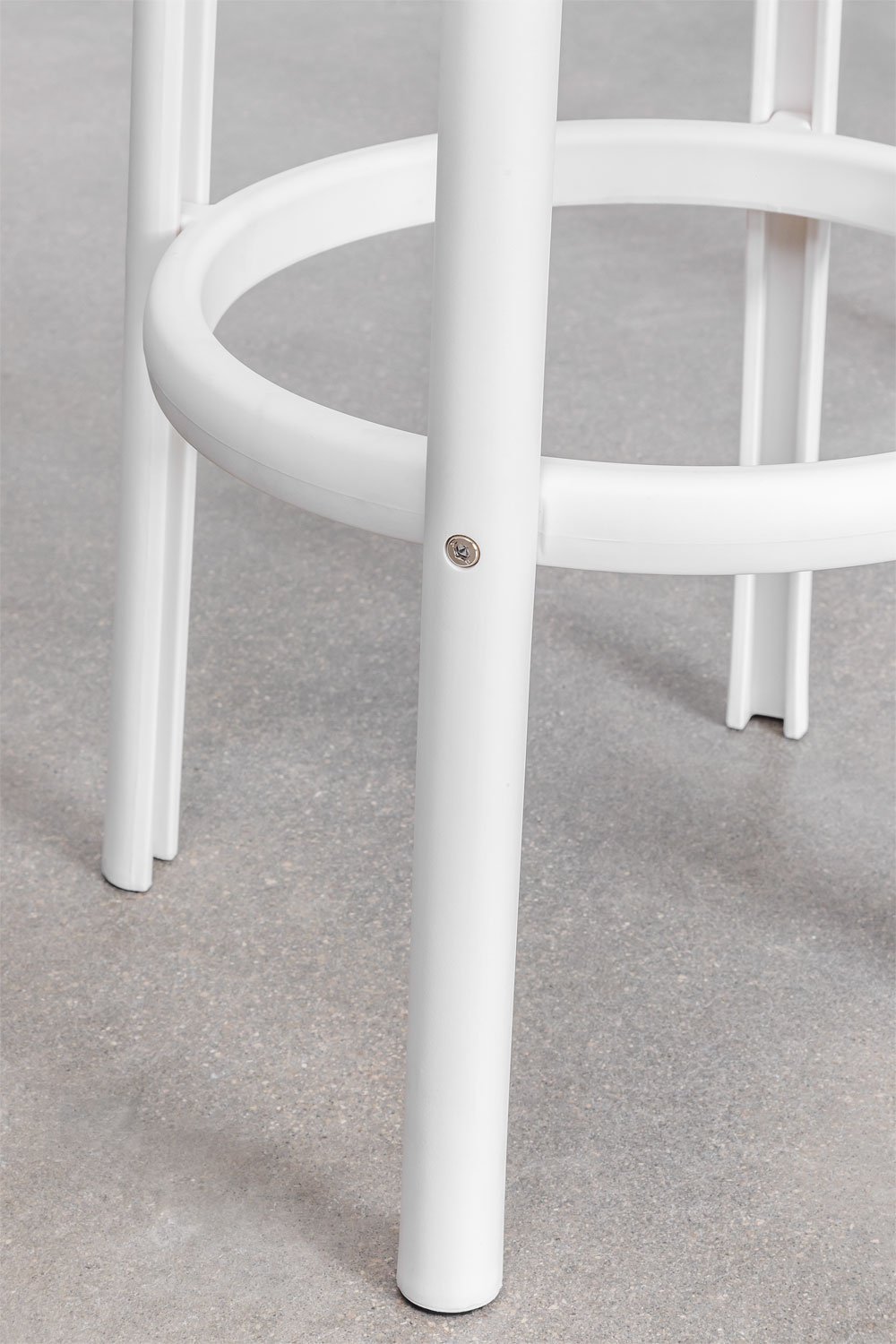 4er-Pack Barhocker 75 cm aus weißem Polypropylen Gardenia Omara, Galeriebild 5