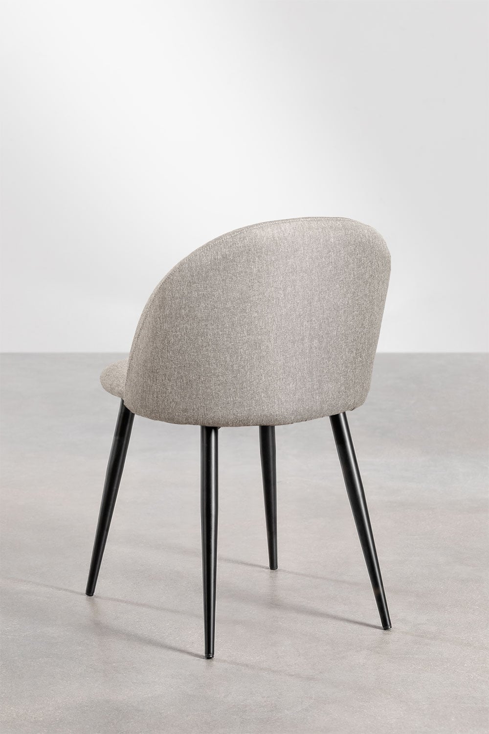 Pack aus 4 gepolsterten Esszimmerstühlen aus Stahl Kana, Galeriebild 5