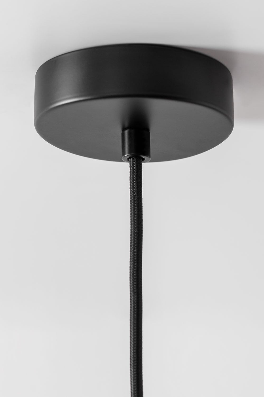 Hängende Deckenlampe aus Eisen mit Glaskugel Uvol, Galeriebild 5