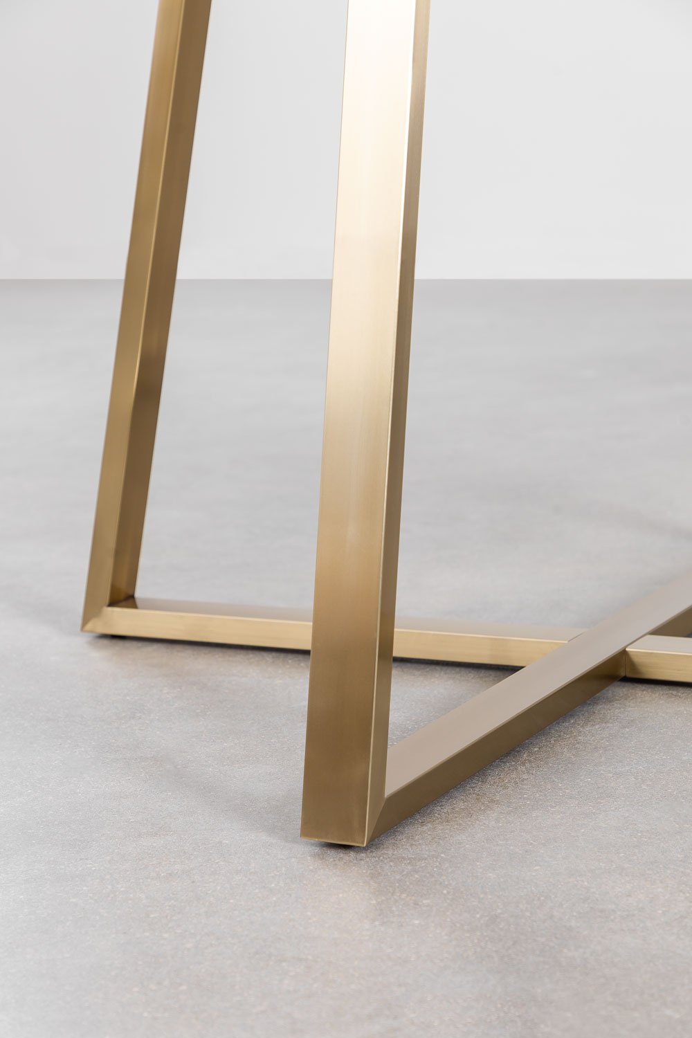 Runder Tisch aus Glas und Stahl (110 cm) Salyms, Galeriebild 5