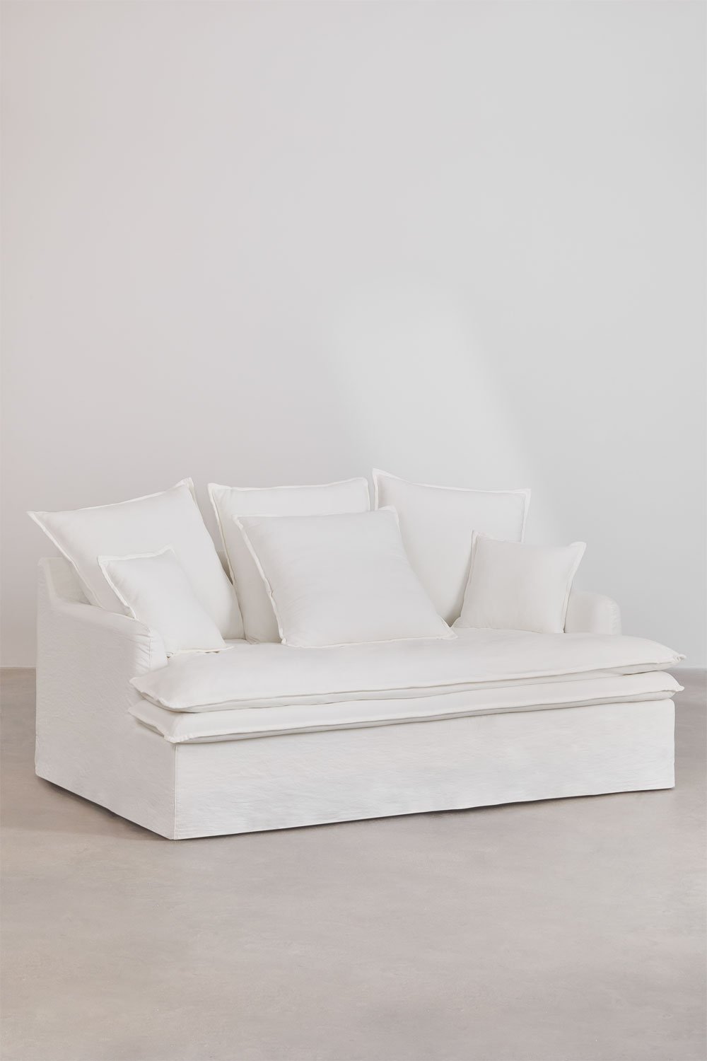 Lounge Grace Sofa aus Leinen und Baumwolle, Galeriebild 1