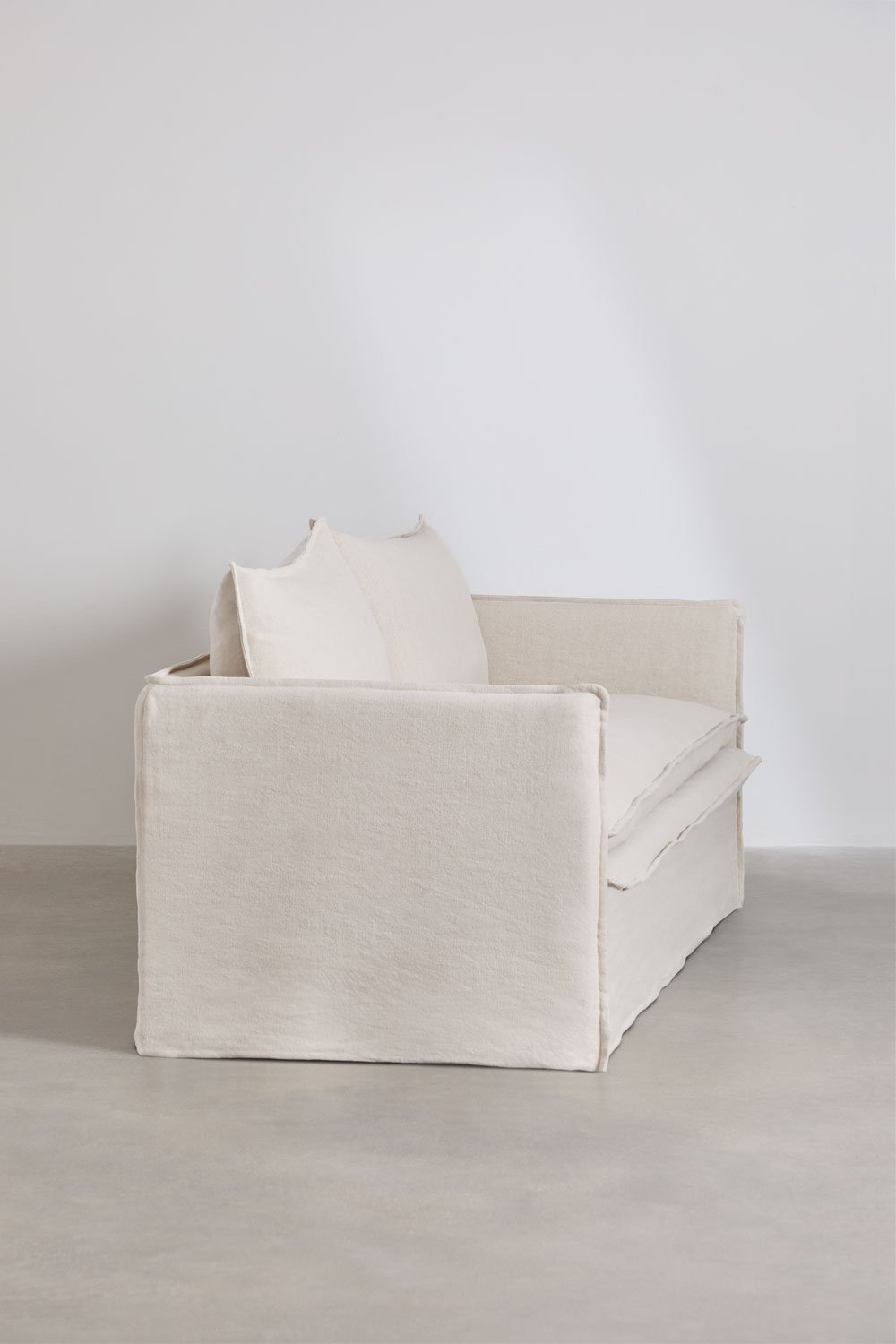Grace 3-Sitzer-Sofa aus Leinen und Baumwolle, Galeriebild 4