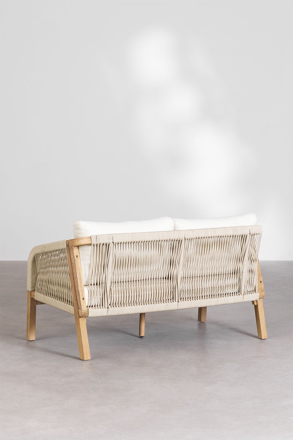 2-Sitzer-Sofa aus Akazienholz Dubai, Galeriebild 4