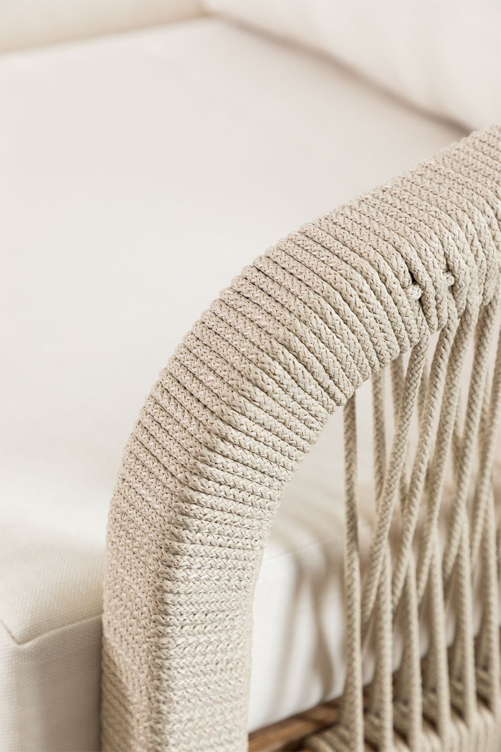 2-Sitzer-Sofa aus Akazienholz Dubai, Galeriebild 6