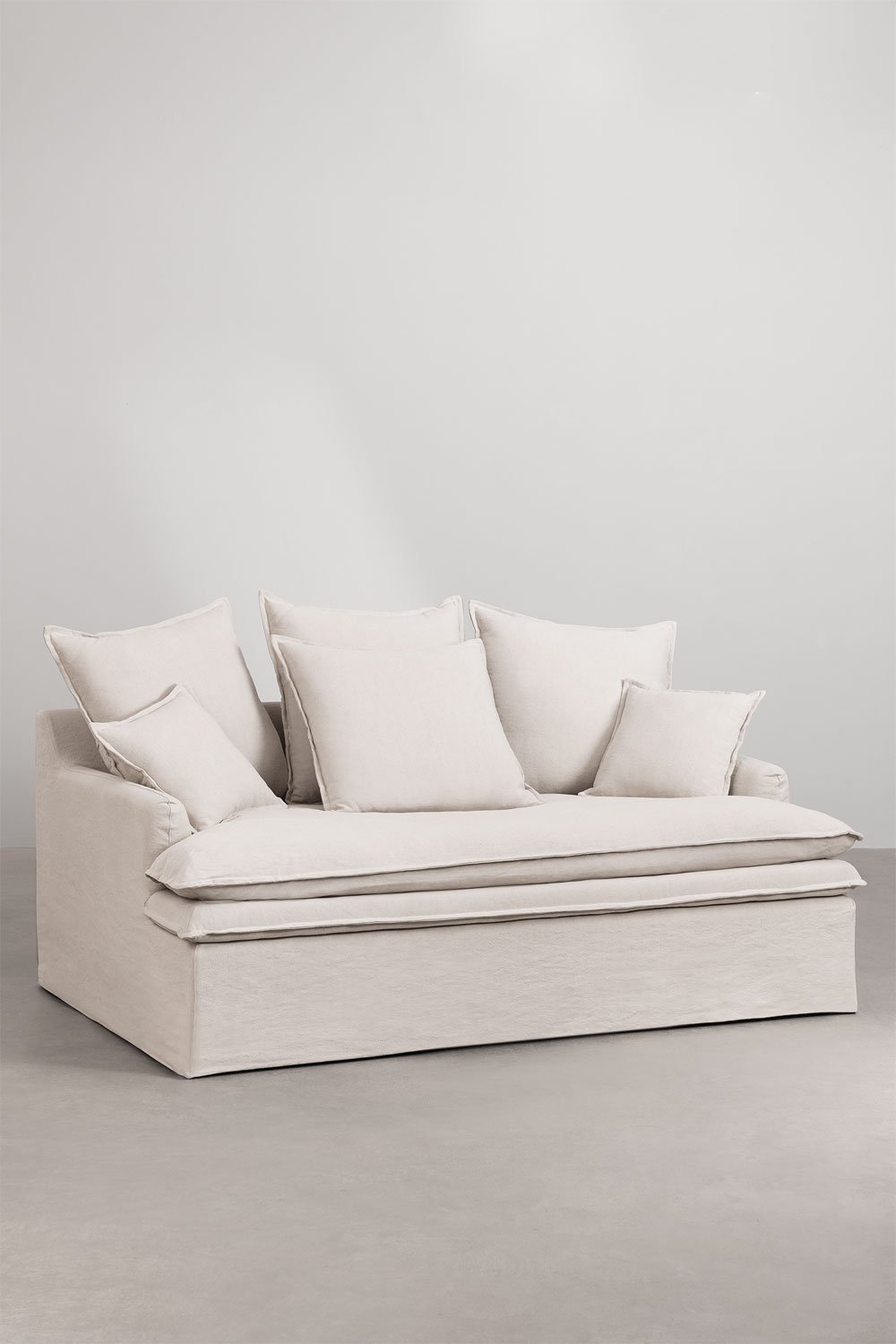 Lounge Grace Sofa aus Leinen und Baumwolle, Galeriebild 1