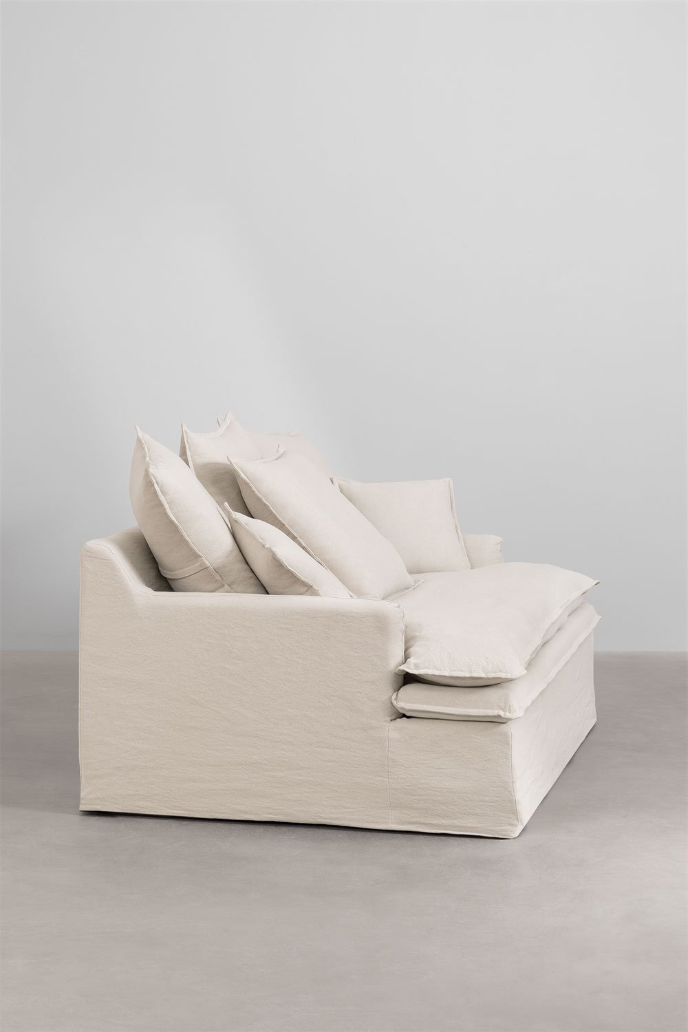 Lounge Grace Sofa aus Leinen und Baumwolle, Galeriebild 4