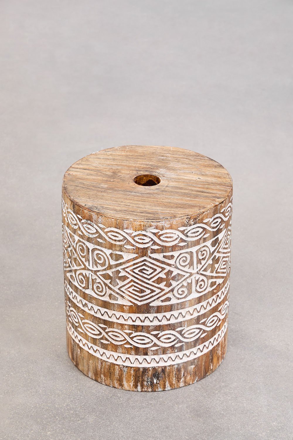 Runder Sonnenschirmständer 35Ø cm aus Holz Ainsa, Galeriebild 3