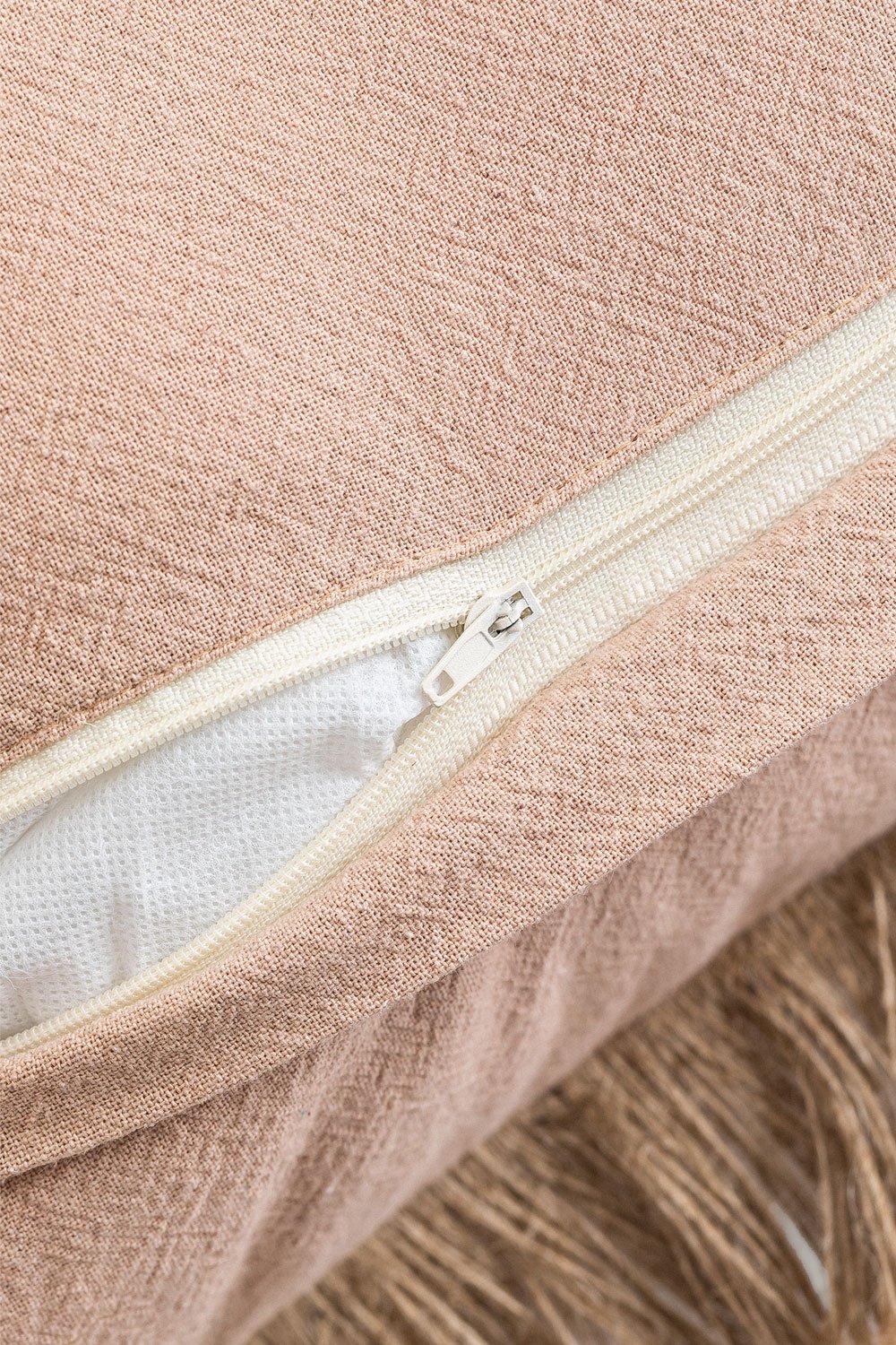 Quadratisches Kissen 45x45 cm aus Paraiba-Baumwolle, Galeriebild 8