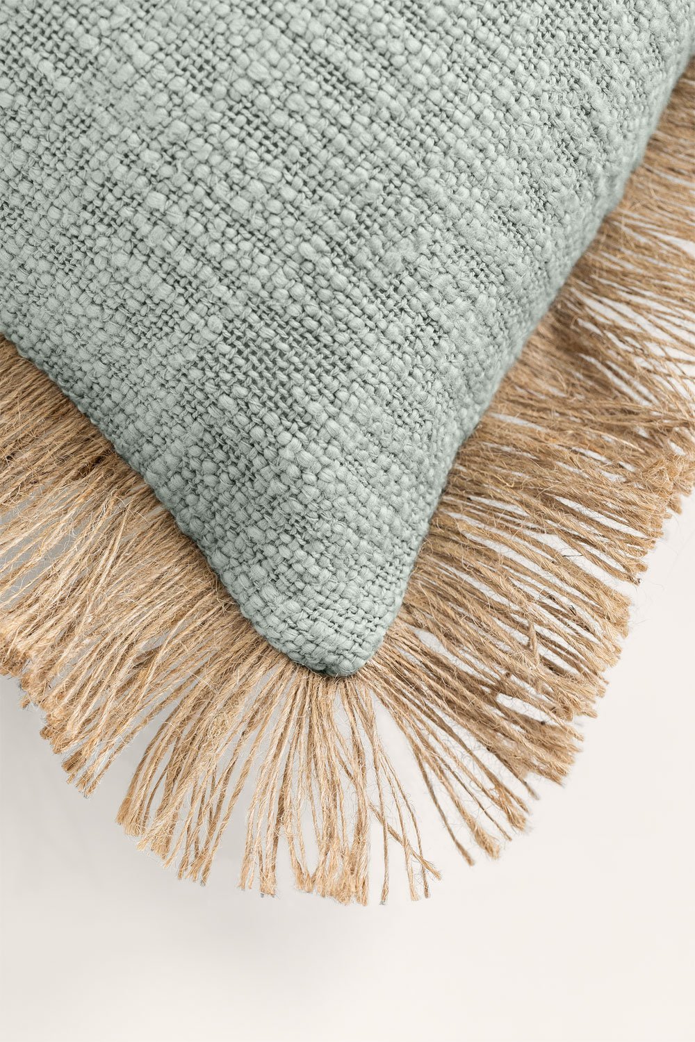 Quadratisches Kissen 45x45 cm aus Paraiba-Baumwolle, Galeriebild 6