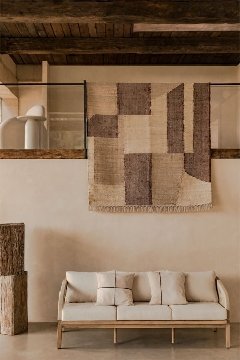 3-Sitzer-Sofa aus Akazienholz Dubai