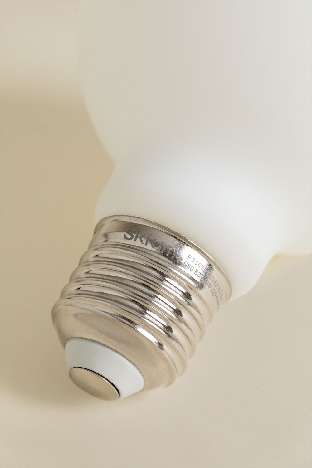 LED-Glühlampe E27 G80 10W Opal, Galeriebild 2