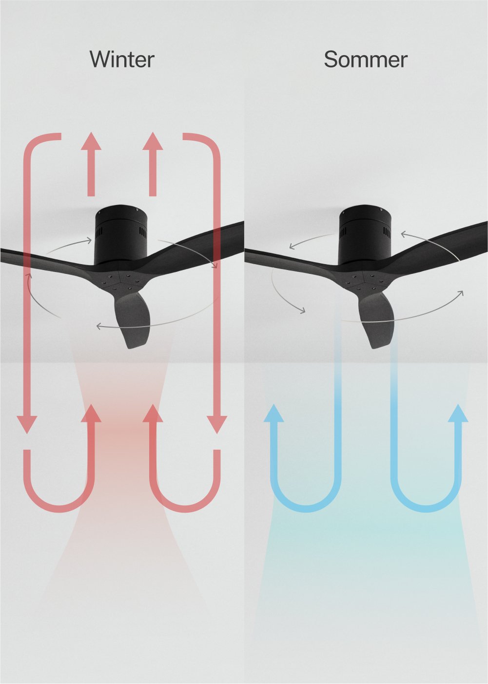 CREATE - WIND CALM - Ventilador de techo 40W silencioso Ø132 cm 100% madera, Galeriebild 3