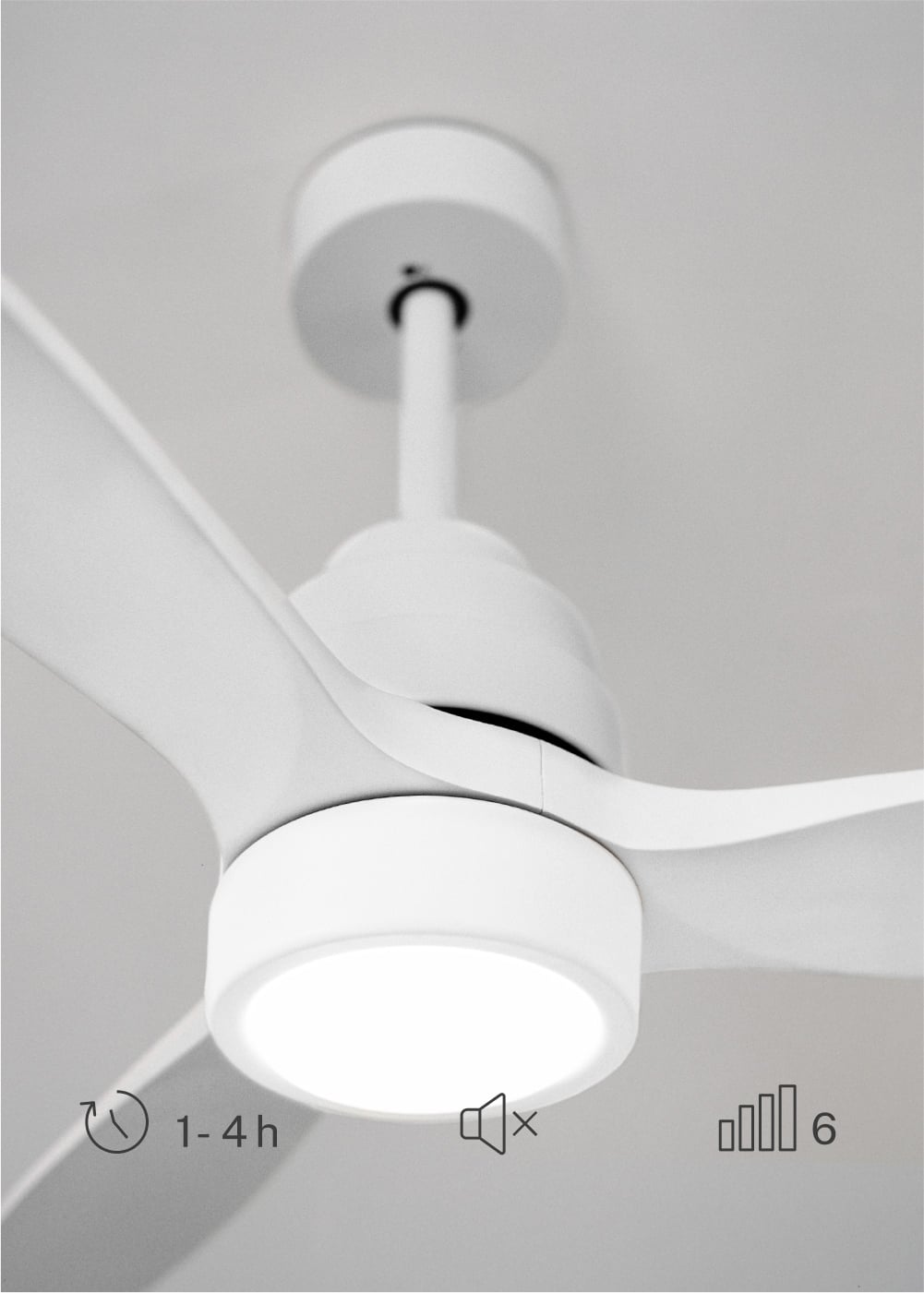 CREATE - WIND STYLANCE - Leiser Deckenventilator 40W Ø132 cm 100% Holz, Galeriebild 4