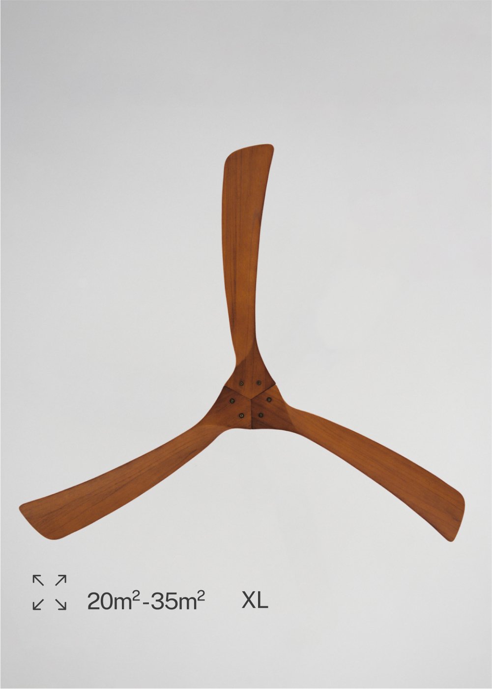 CREATE - WIND LARGE - Leiser XL Deckenventilator 40W Ø152 cm 100% Holz, Galeriebild 5