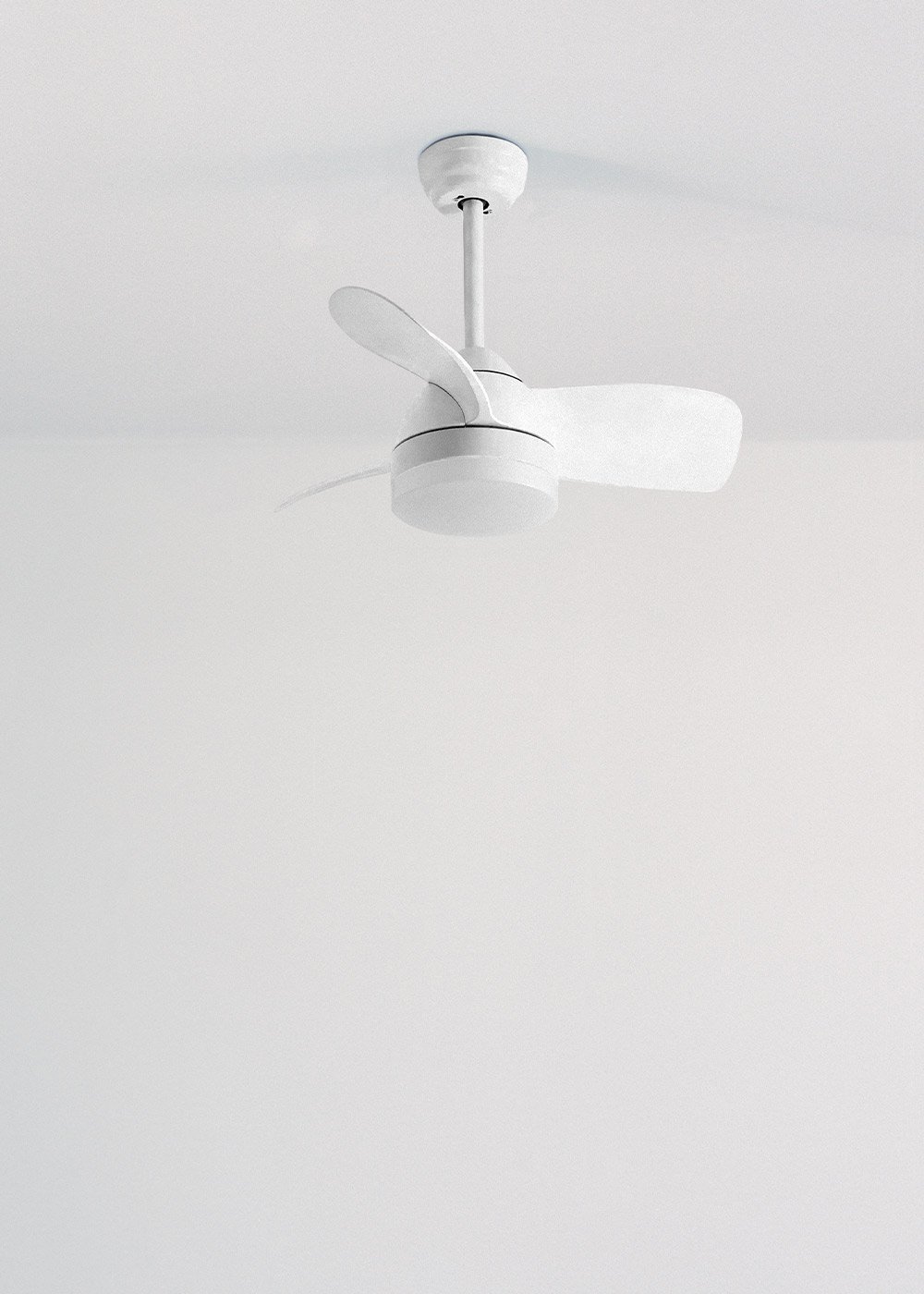 CREATE - WIND ROUND - Leiser Deckenventilator 40W Ø76 cm mit 15W LED-Licht, Galeriebild 2