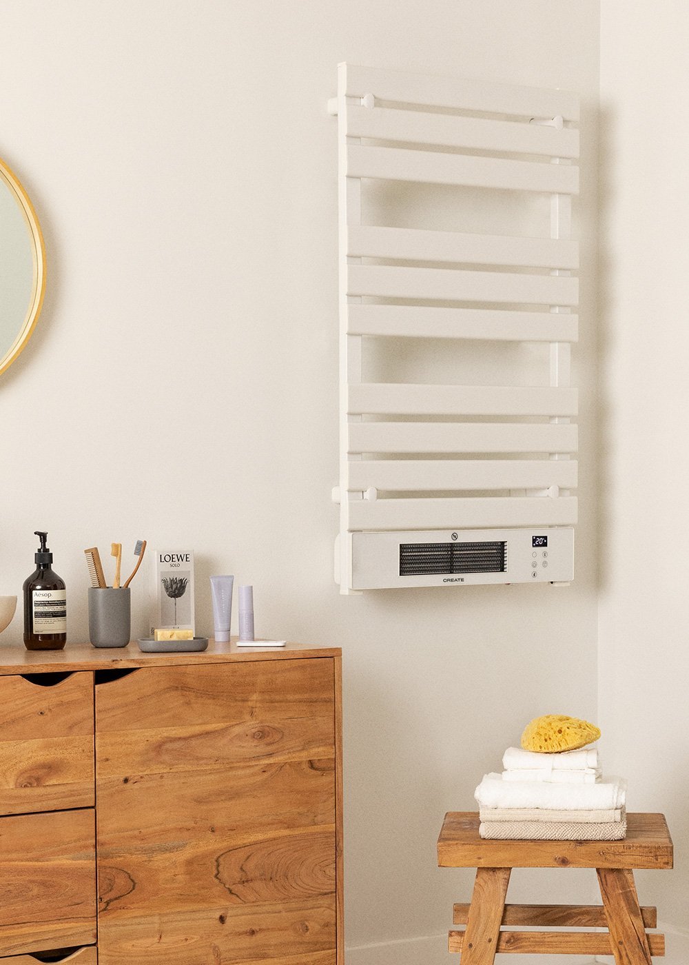 CREATE - WARM TOWEL PRO - Badheizkörper mit Heizstrahler und WLAN 1500W, Galeriebild 1