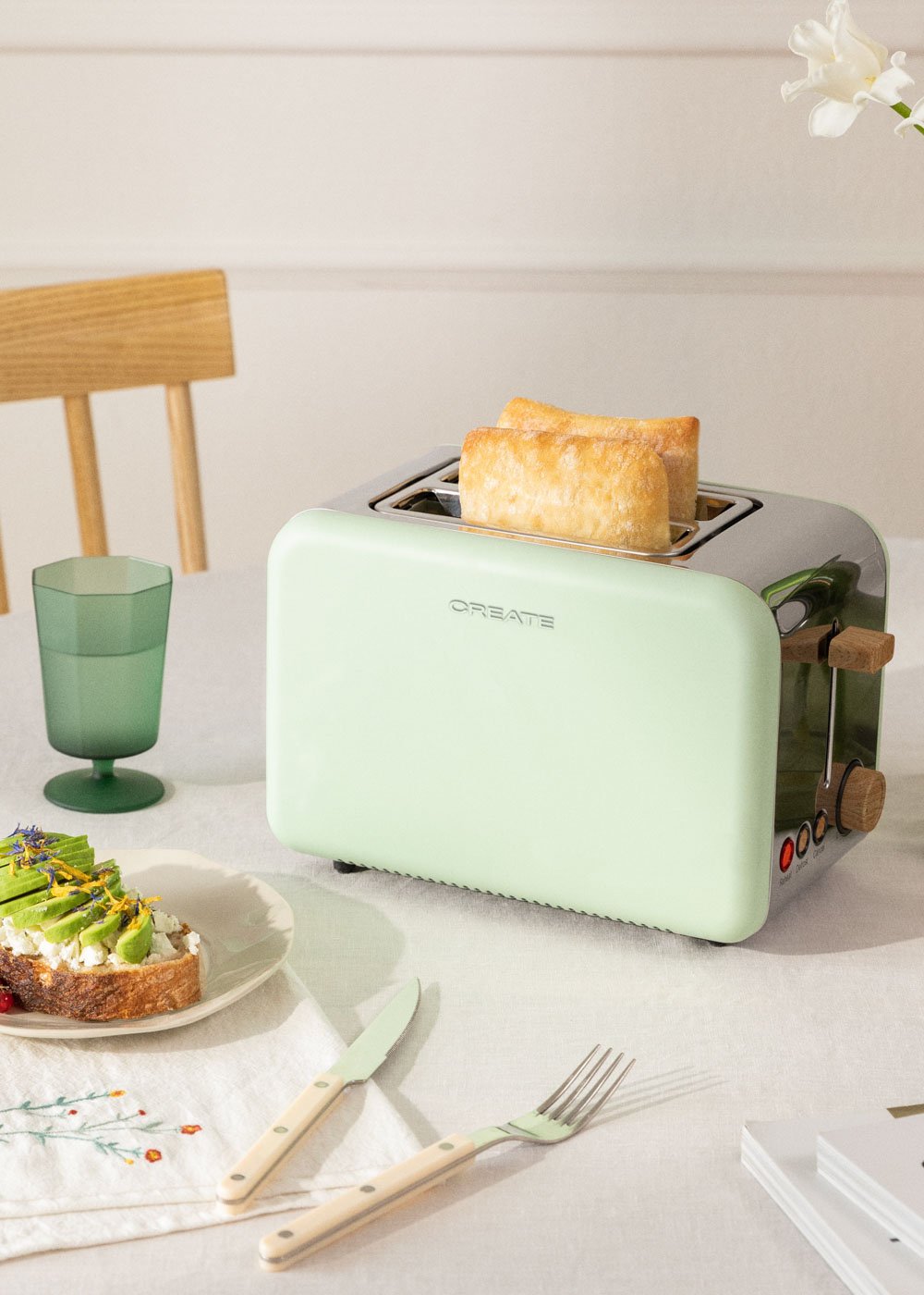 CREATE - TOAST RETRO - Toaster für breite Scheiben, Galeriebild 1