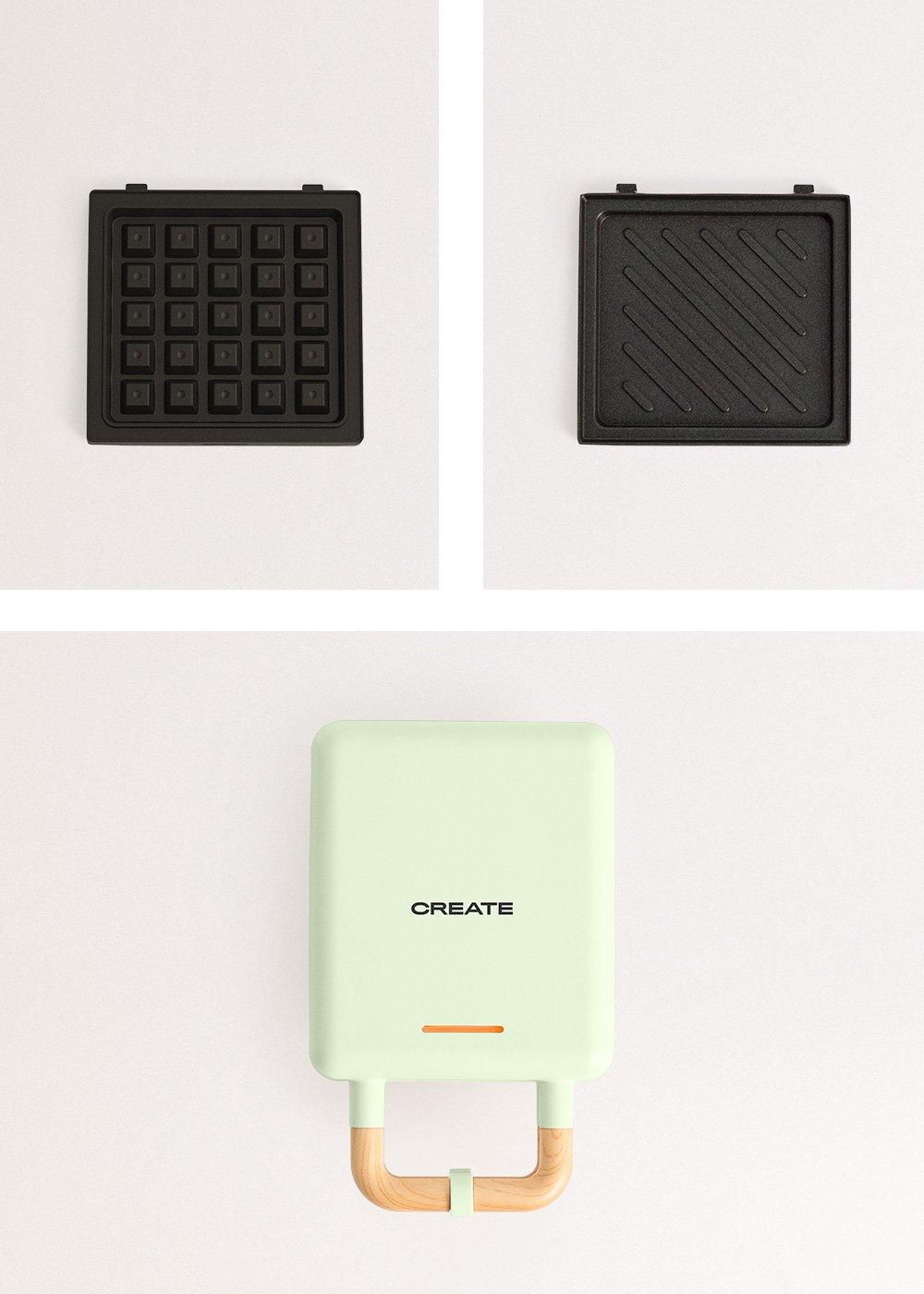 CREATE - STONE STUDIO - Sandwichgrill und Waffeleisen mit austauschbaren Platten, Galeriebild 7
