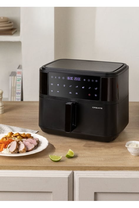 CREATE - AIR FRYER DUAL - Heißluftfritteuse mit Trennwand 10 L