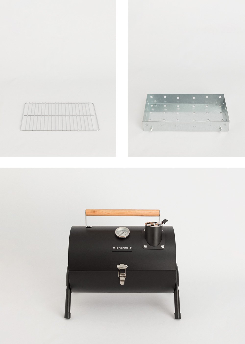 CREATE - BBQ SMOKEY COMPACT - Tragbarer Smoker-Grill mit Holzkohle, Galeriebild 11