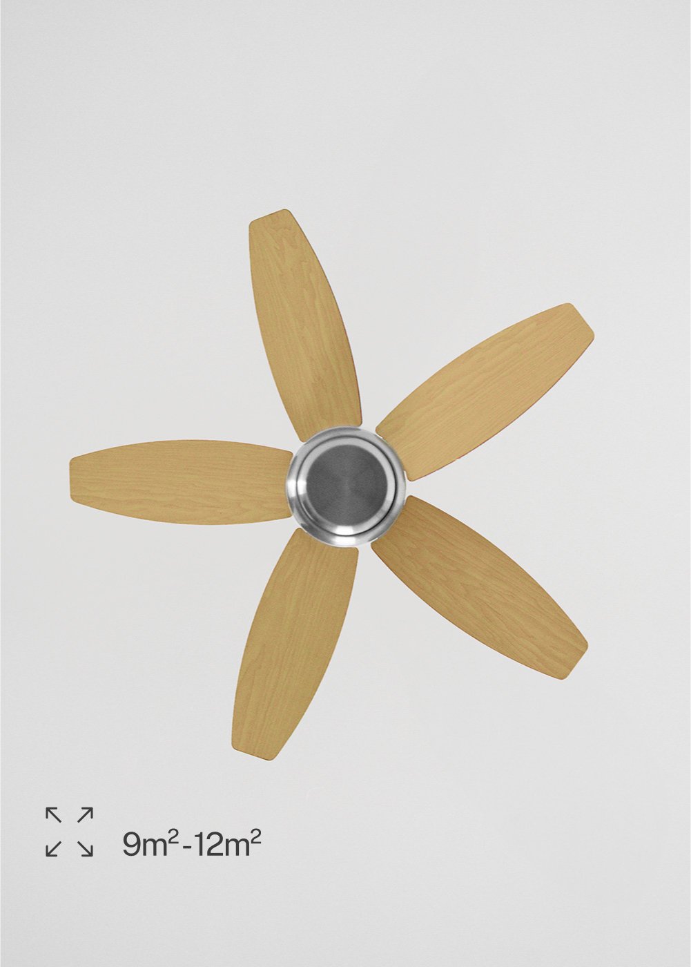 CREATE - WIND FLOWOOD - Leiser Deckenventilator 60W Ø107 cm , Galeriebild 5