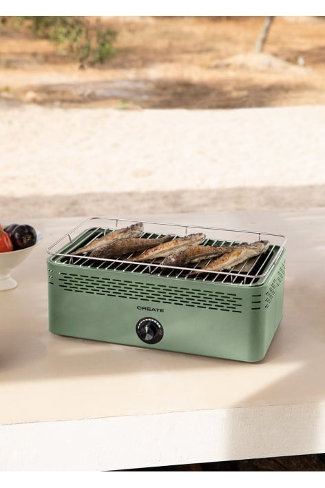 CREATE - BBQ COMPACT - Tragbarer Holzkohlegrill mit geringer Rauchentwicklung