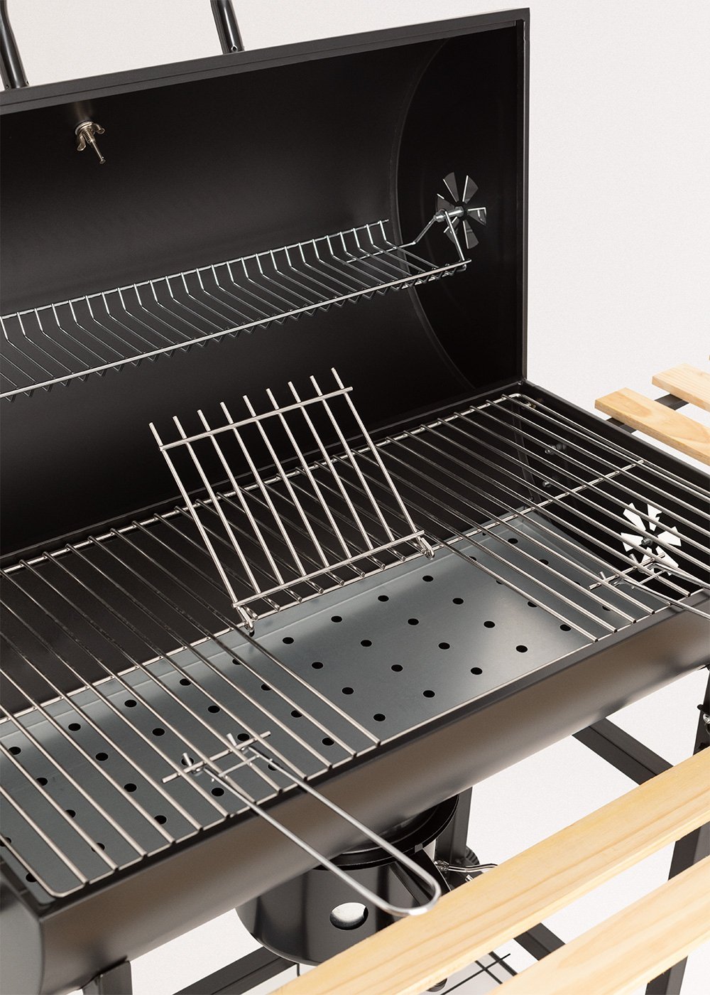 CREATE - BBQ SMOKEY - Räuchergrill mit Holzkohle auf Rädern, Galeriebild 9